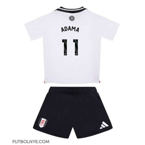 Camiseta Fulham Adama Traore #11 Primera Equipación para niños 2024-25 manga corta (+ pantalones cortos)